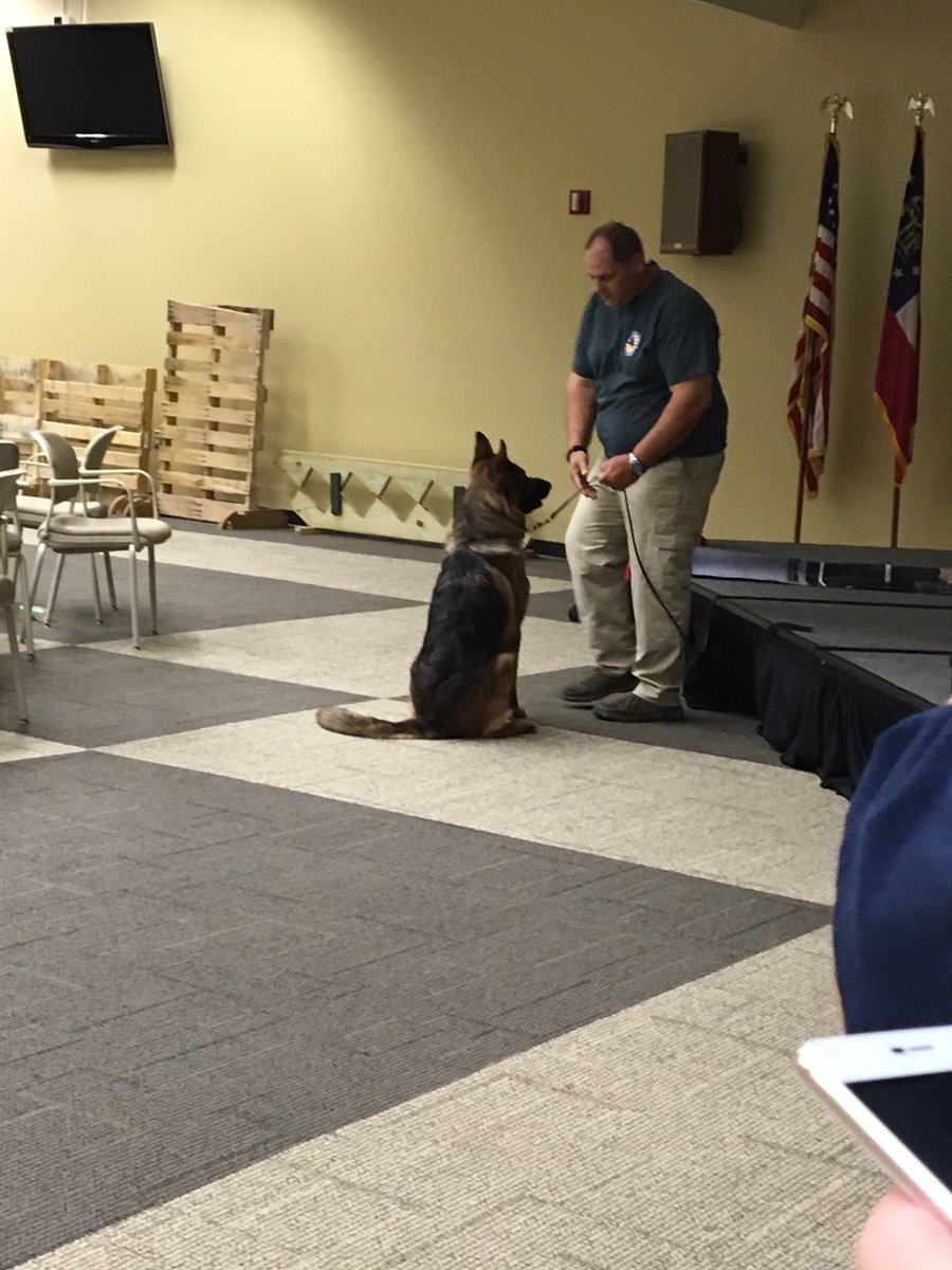 Detection Dogs of America at the Wiregrass Technical College CSI camp