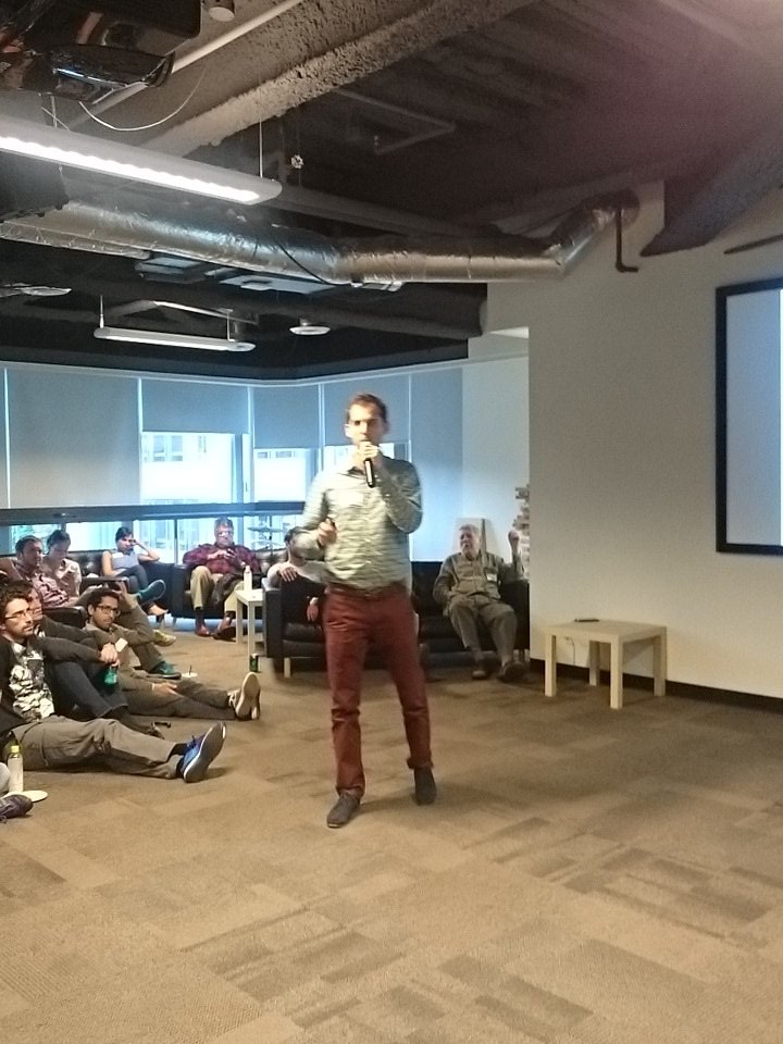 Spring_is's tweet photo. Next up Eric Arsenault of @weshoporg #vanstartupcity #SUDemoDay https://t.co/DrADCh08zE