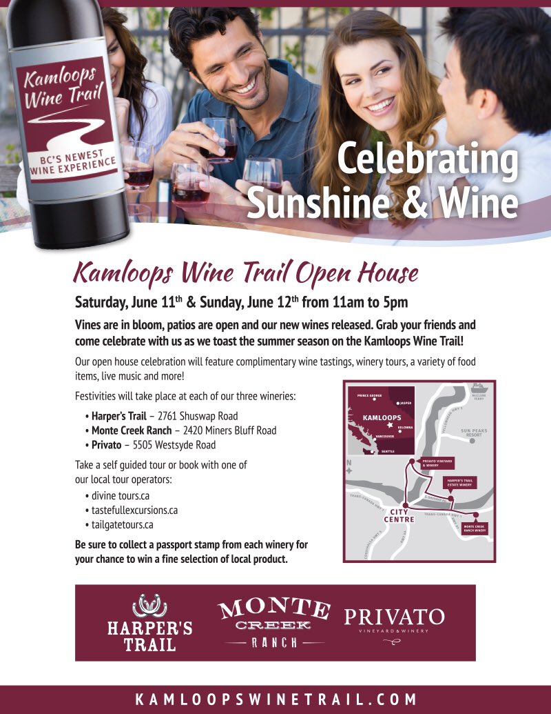 Wines are chilling! We're ready <a href="/Privatowine/">Privato Winery</a> @HarpersTrail @MonteCreekRanch. Can't wait for the fun to begin!