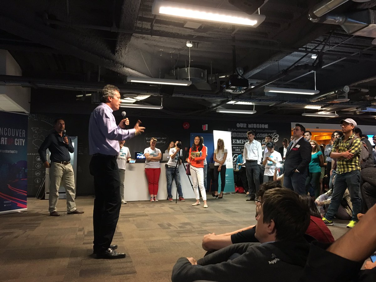 BenWest's tweet photo. Really interesting presentation from Wayblaze @fundgreatplaces for @SpringU_is #SUDemoDay. #VanStartupCity #yvr https://t.co/e5yU8Xvq1y