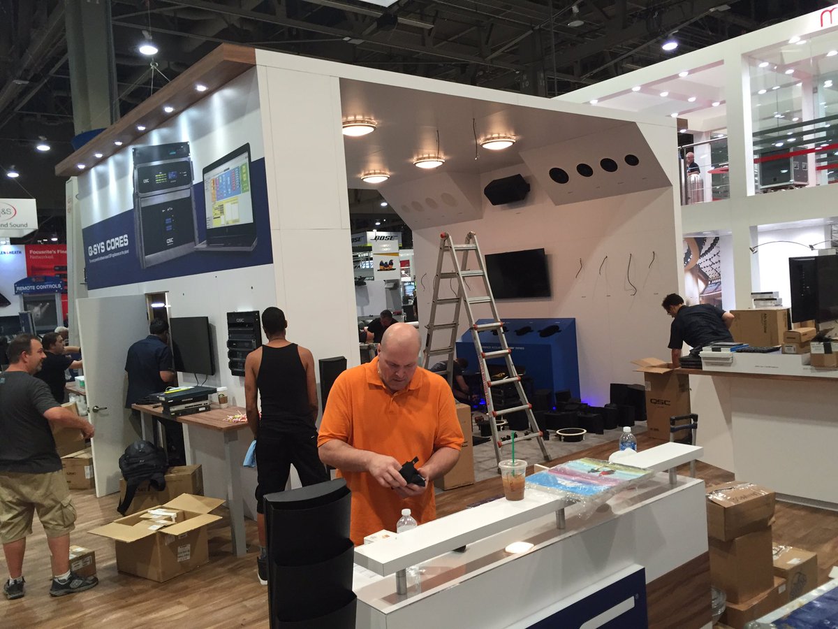 QSYS_AVC's tweet photo. That's a wrap! Great to see everyone. What a fun show!! #InfoComm16 #AVforIT https://t.co/68WoXXr31P
