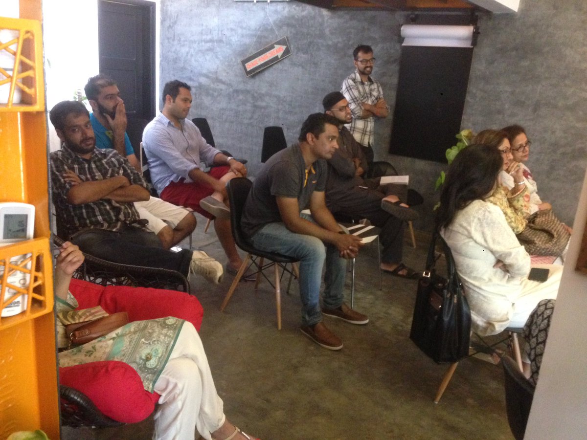 CoPakistan's tweet photo. Refreshingly candid approach to how they 'started-up', the boys from #Sukoon have everyone riveted! #GetSetCO https://t.co/8bFicvG1B4