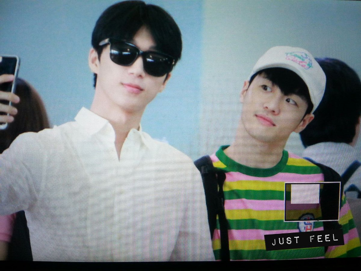 JustFeeldog's tweet photo. 프리뷰 160611 빅스타 필독 인천공항 출국 멤버들이랑♥ 우로빠 얼굴 오늘 유독 과즙터진다♥ https://t.co/QbMxa5IMmH