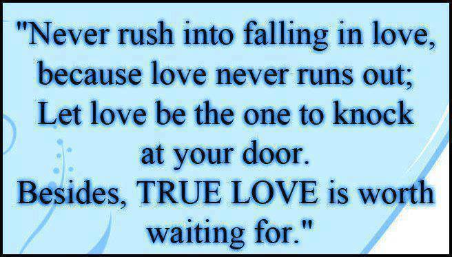 ApplicationsSms's tweet image. Never #rush into falling in #love, because love never runs out; Let love be the one to #knock at your door...