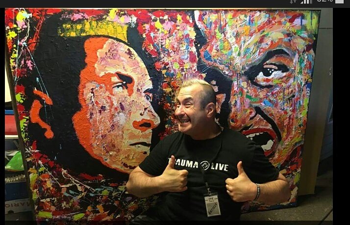 GrardArt1's tweet image. My painting with rob gee