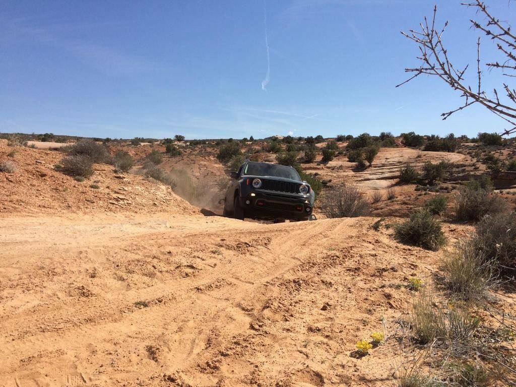 With available Selec-Terrain Traction Control, your Renegade is ready for anything. #fridayfeels