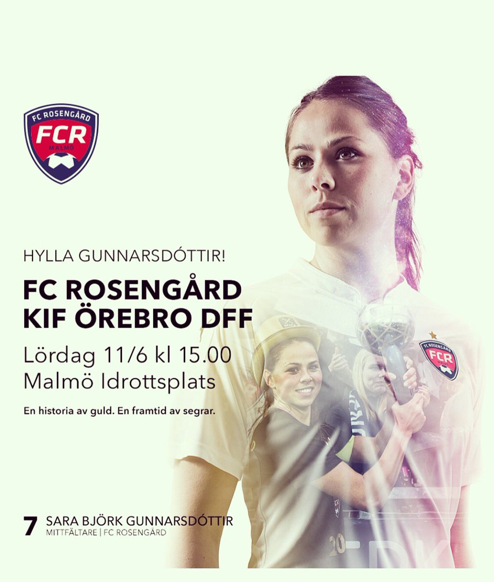 Feels so unreal but today I will play my last game at Malmö IP! We play against Örebo 15:00!