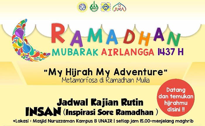 Mari Berhijrah dengan Serangkaian Kegiatan ’Ramadhan Mubarak Airlangga’ I UNAIR NEWS news.unair.ac.id/2016/06/10/mar…