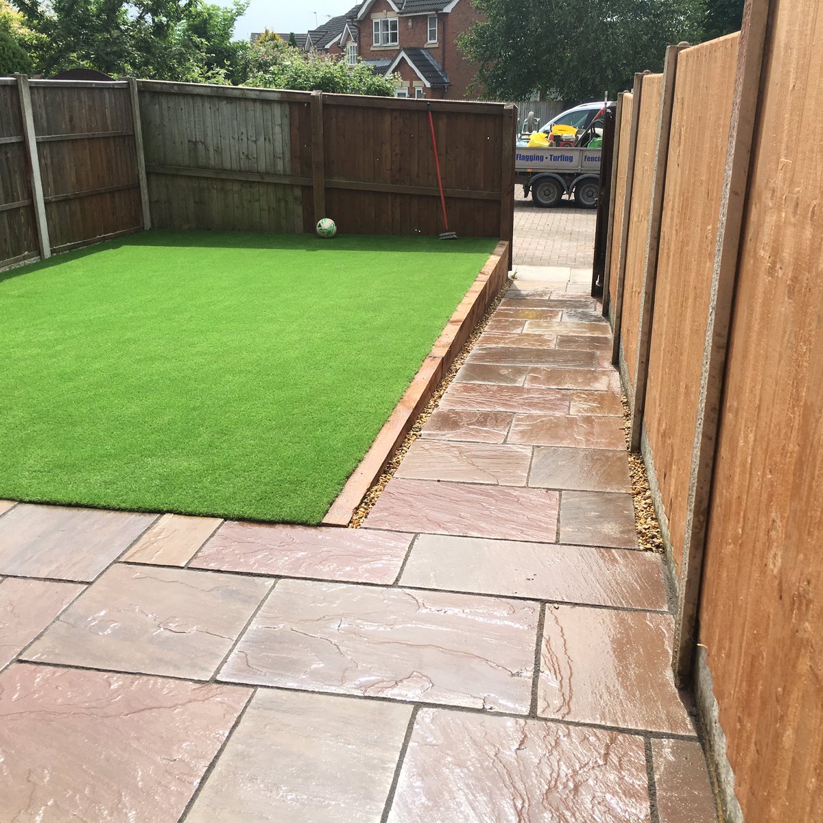 scottlandscapes's tweet photo. #artificial #lawn #flagging #landscaping #southport https://t.co/1HADyhpXs5