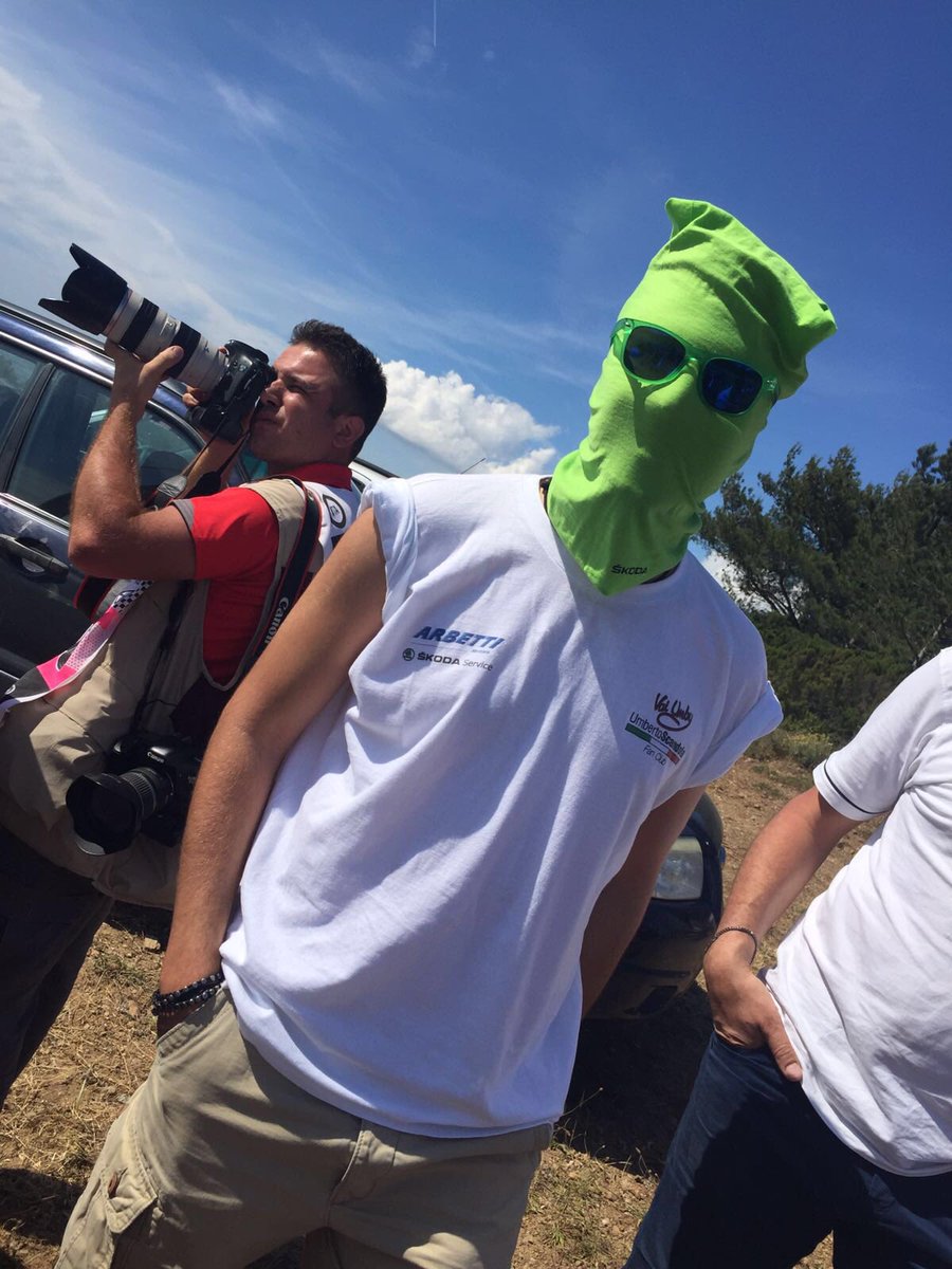 Vai_Umby's tweet photo. Vai Umby Fans Club presente anche in terra sarda per tifare il nostro campione nell'avventura #WRC2 

#VaiUmby https://t.co/qGOcdz87Ao