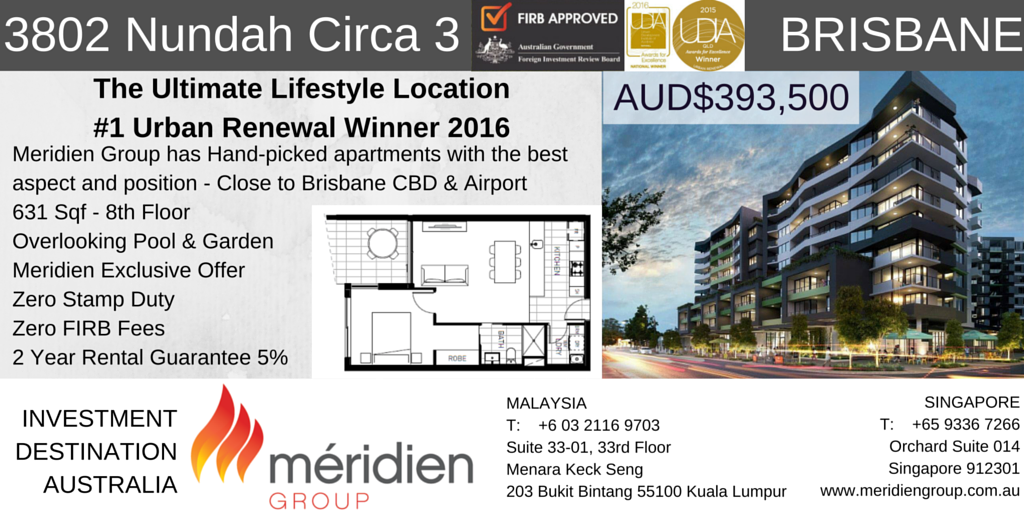 MeridienAsia's tweet photo. #MeridienExclusive Circa 3: the ultimate award-winning lifestyle investment, #Brisbane. #InvestinAustralia https://t.co/3V5tkXNMKE