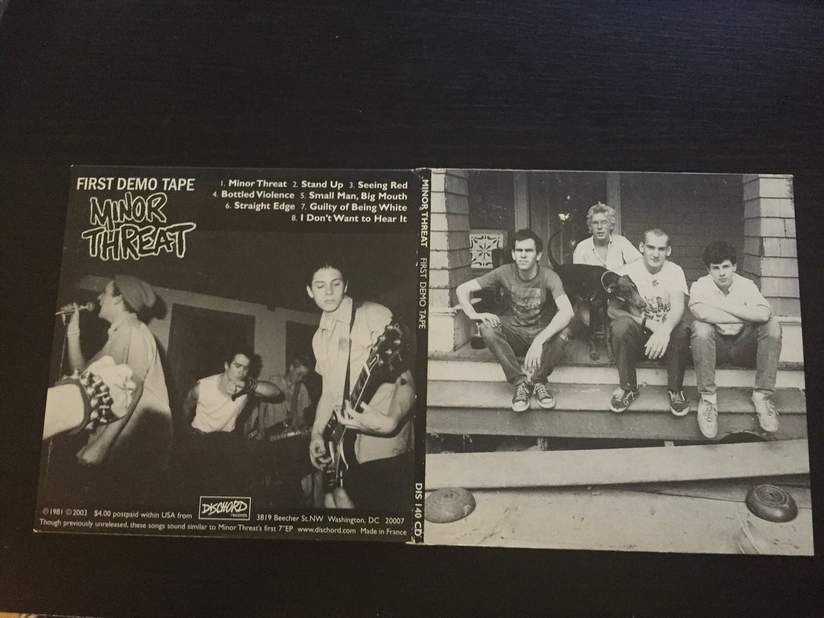 MikeApunk's tweet image. One of the first Cd's I bought when I came to the Uk, #minorthreat #firstdemotape #classique