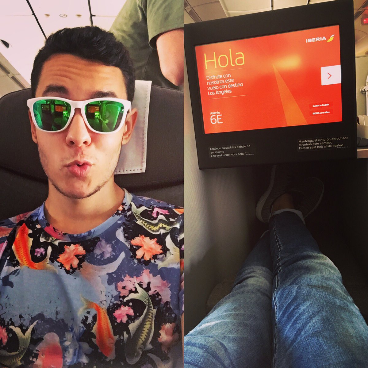 TheGrefg's tweet photo. Así se viaja en condiciones! ✈️😄
Es mi primer vuelo en Business y estoy FLIPANDO Chicos!! 💯😍 https://t.co/3ZbZ4oc9a5 https://t.co/aiImEQjKnU