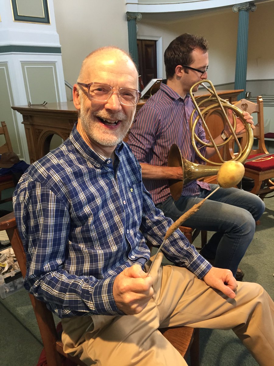 Natural horn player Harry creates "the potato mute". How else do you hand-stop and mute simultaneously?!