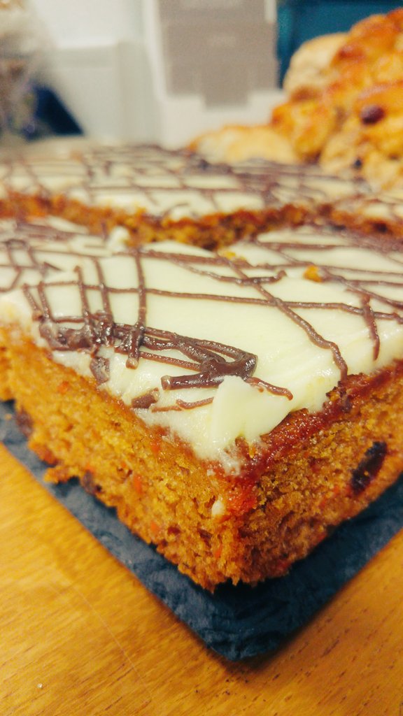Carrot cake &amp; cup of tea... £2! 
#treatoftheday #yummy