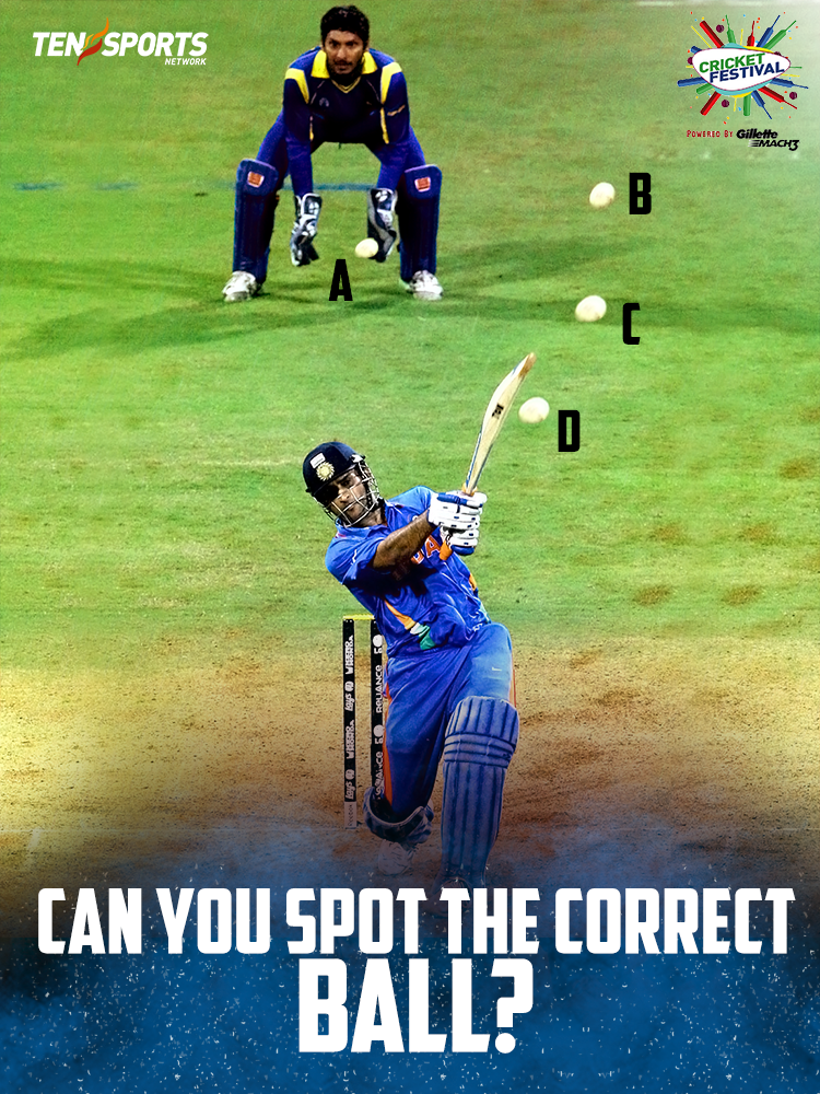SPN_Action's tweet photo. Here’s the 2nd question, tell us where is the correct ball in this shot by MS Dhoni? #CricketFestival #ZIMvIND https://t.co/HY1YEQ5RlK