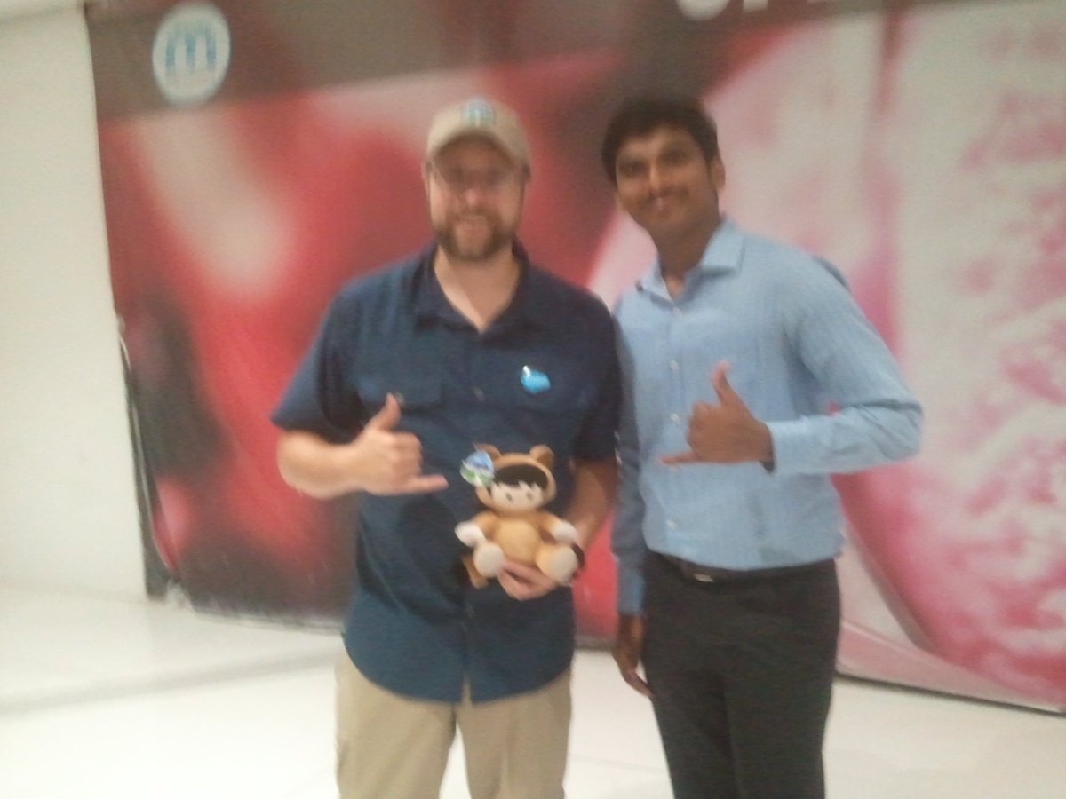 NaveenDhanaraj's tweet photo. Good speech...shared his Hardwork experience @ZacharyJeans #SFIndiaTour...Thanks to @ZacharyJeans #HydSfdcDevForce https://t.co/RT3gv61b1d