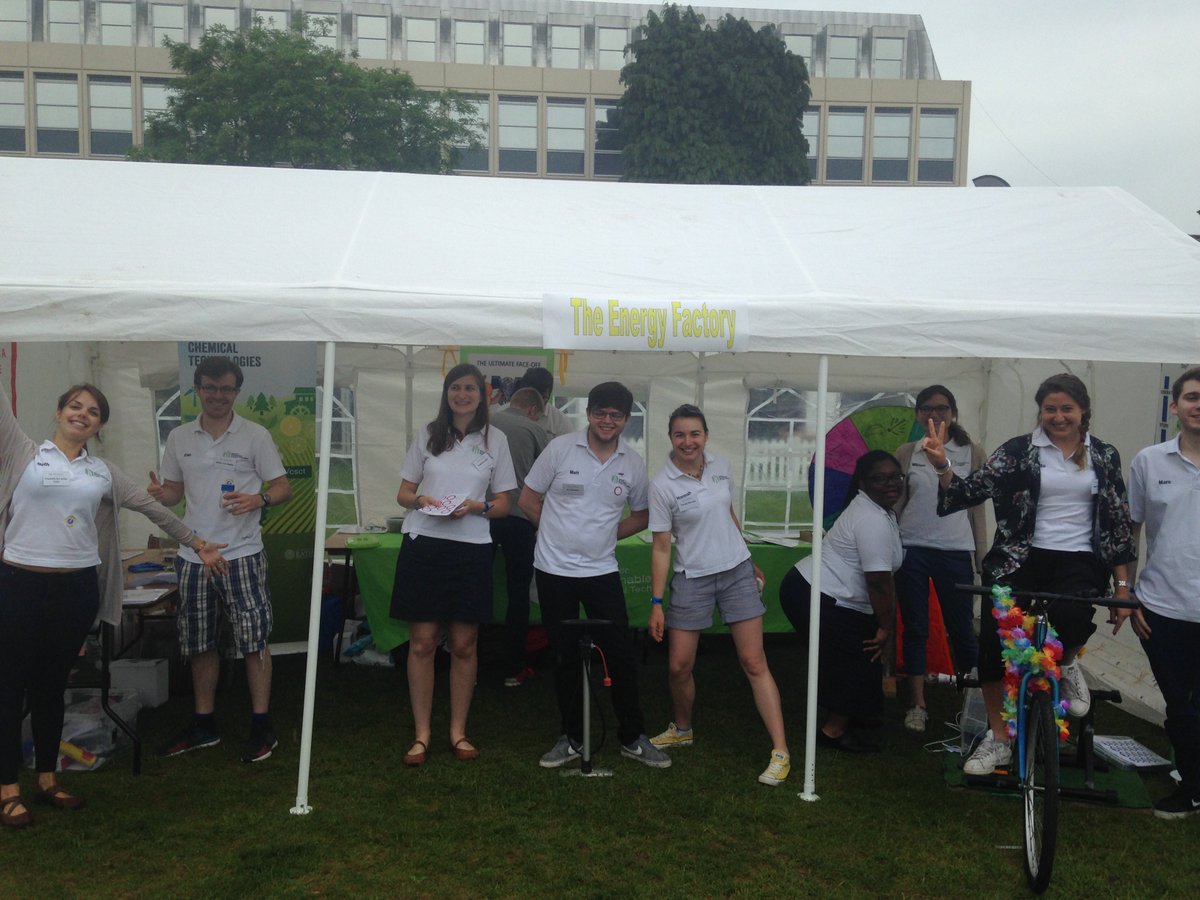 csctbath's tweet photo. A little bit of rain, won't deter us! The #energyfactory is ready @cheltfestivals #cheltscifest #energy #raingoaway https://t.co/U0FrKKoEYH