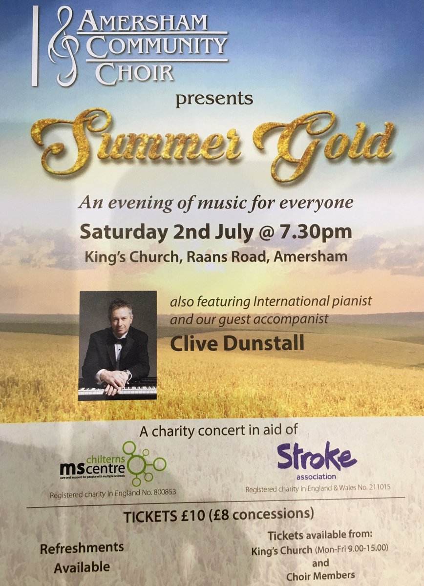 ChoirComm's tweet image. Supporting @ChilternsMS and @TheStrokeAssoc - please join us :-)