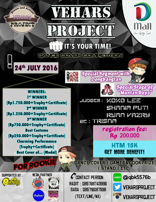 @Unicorns_OFC <a href="/TWININE_DC/">TWININE!</a> <a href="/RedGangsta_DC/">Red Gangsta</a> VeharsProject 3rd Event at D'Mall depok on 24 July 2016. Ikutan yuk!😃