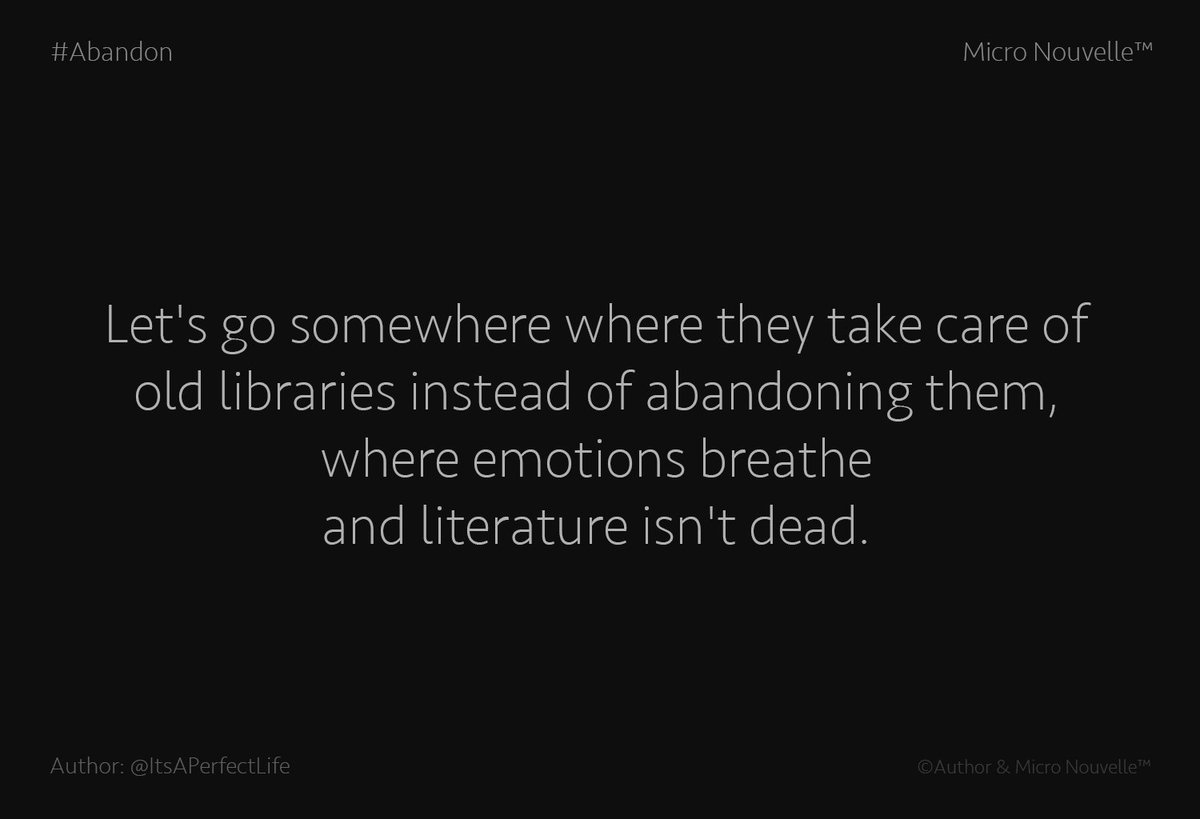 NouvelleMicro's tweet photo. #MicroNouvelle 16: Written by @ItsAPerfectLife on #Abandon
Follow us on Facebook: https://t.co/11Z7t9vXN6 https://t.co/kKUkkUntGL