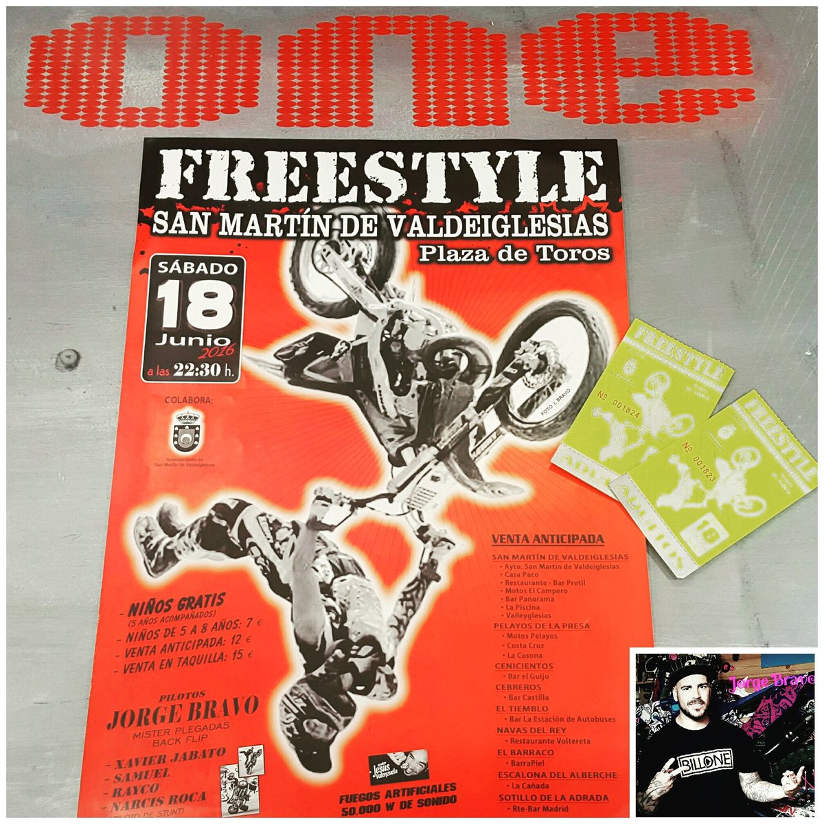 Sorteo 2 entradas para el FREESTYLE de San Martín de Valdeiglesias de 18 de junio. <a href="/bravo55fmx/">Jorge Bravo</a>  👽EXTRATERRESTRE👽