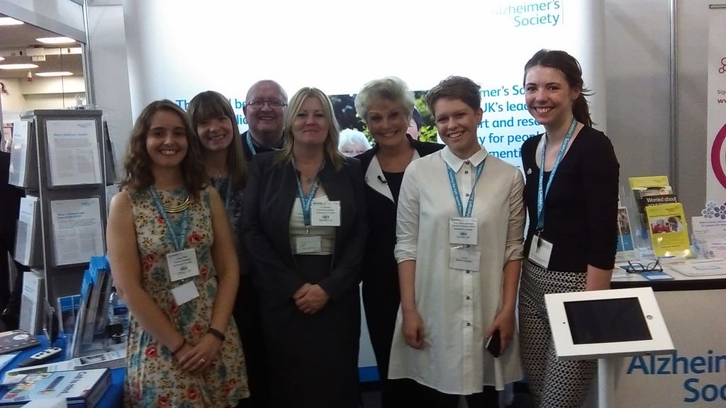 joanne_davison's tweet photo. #Alzheimer'sshow at Olympia with he wonderful Angela rippon https://t.co/PXUgx92urh