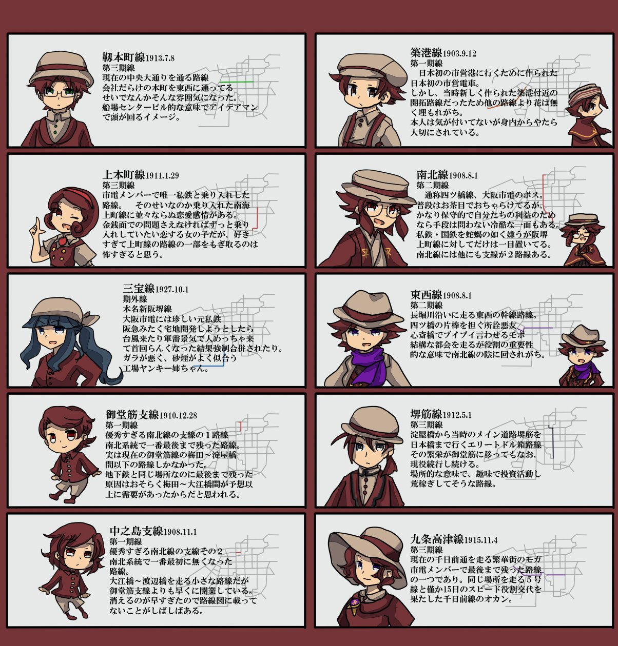 鉄道路線擬人化まとめ Twitter