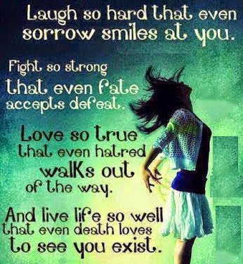 MessageMac's tweet image. #Laugh so hard that even #sorrow #smiles at you. Fight so strong that even fate accepts defeat.