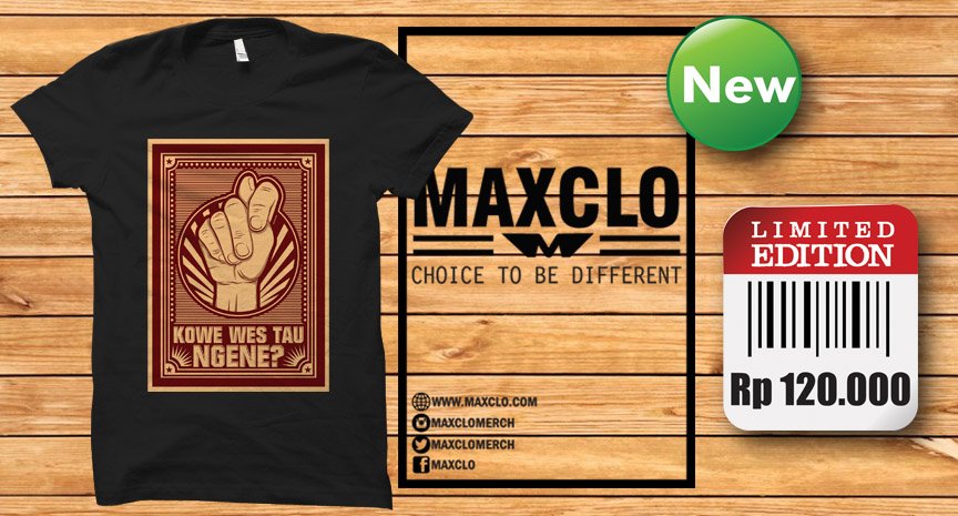 MXCL. Kowe wes tau ngene? (Unisex: boys/girls) (M - XL)
Order via wa: 081286270270
(IDR 120K) #maxclo