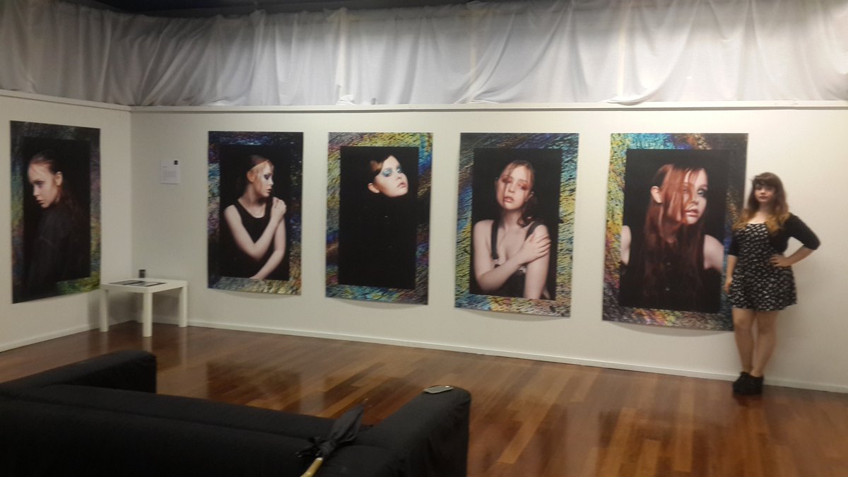 Attended Nicole Lovell's degree show last night.Congratulations - great photographs and great model.