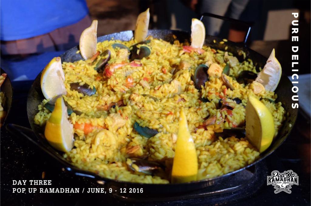 Hasil masakan dari Chef Sergio: Paella!  #popupramadhan #popupramadhan2016 #puredelicious