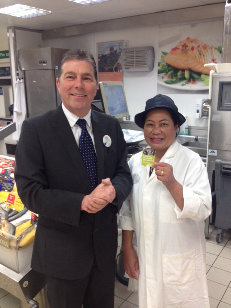 Bua, on the fish counter delighting her customers