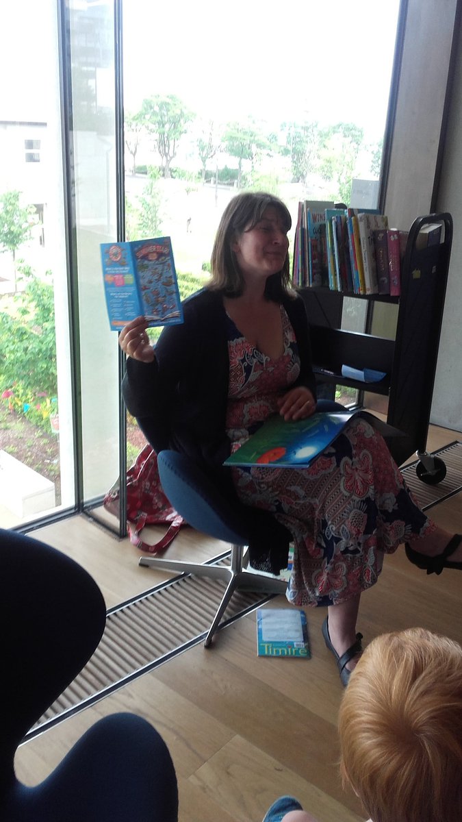 DLR_Libraries's tweet photo. Our story reader Aoife Munn is reading stories until 4pm! A great promoter of #SummerReading in dlr Libraries https://t.co/XC7IxX2nT2