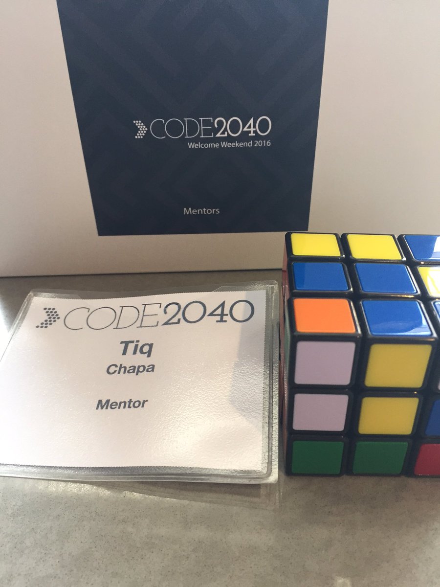 TiqChapa108's tweet photo. Excited to be here as a mentor for @CODE2040 @CODE2040Alumni https://t.co/YSmUGIA3j9