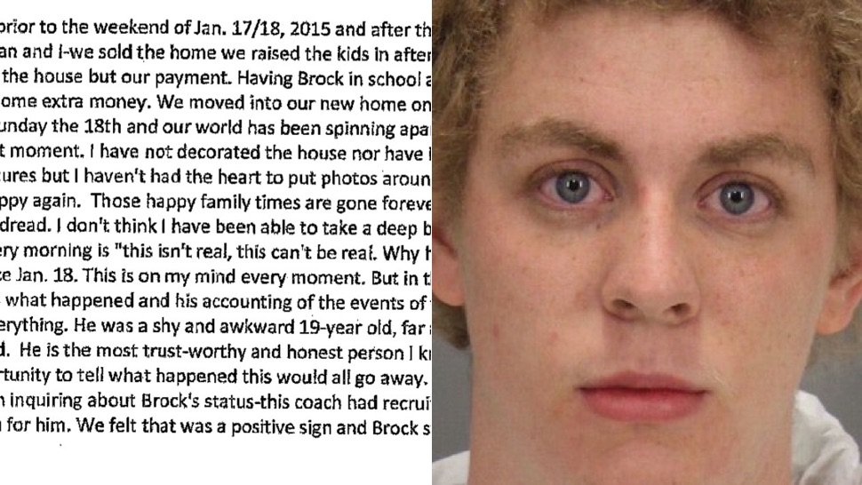 Cosmopolitan's tweet photo. Brock Turner's mom's letter to the judge has been released and it's just as bad as his dad's https://t.co/xnva6FSJuZ https://t.co/3zwp3k4MuQ