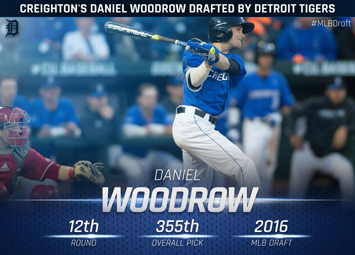 CU_Baseball's tweet photo. Congrats to junior Daniel Woodrow, taken by the Detroit Tigers in the 12th round of the MLB Draft today! https://t.co/Lf7sMatHvK