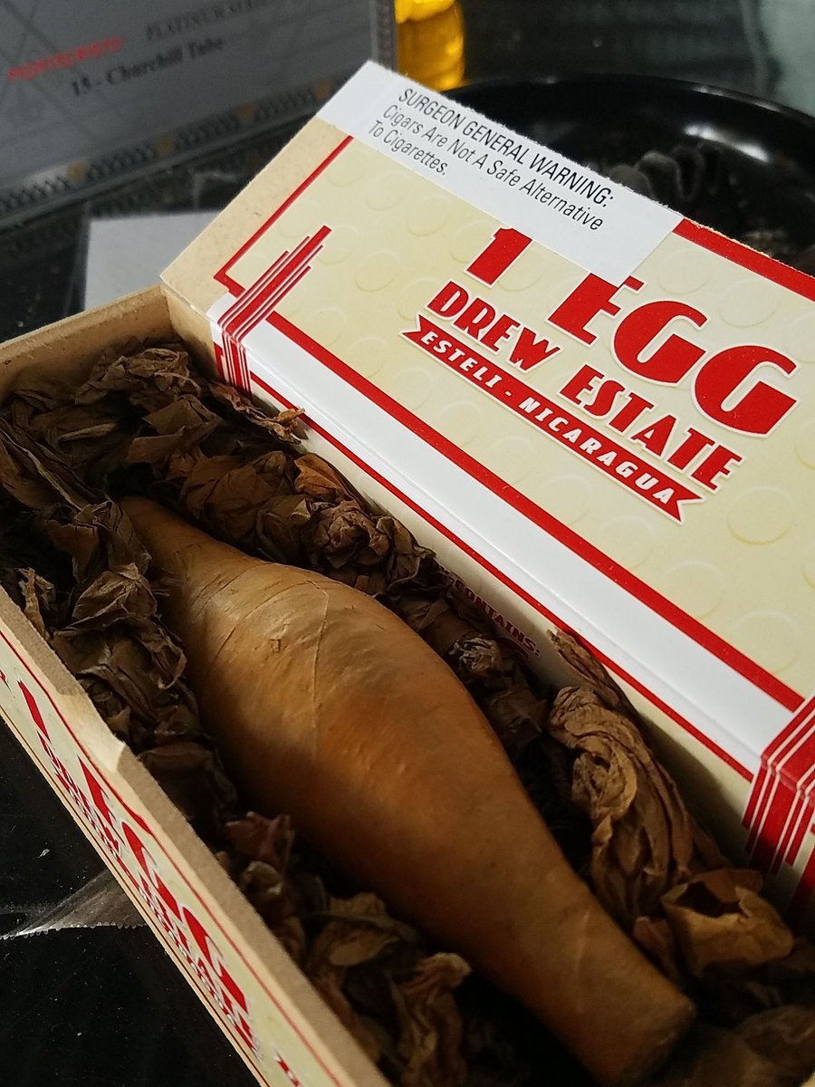 JustCigarsNH's tweet photo. The @drewestatecigar egg is here.  Come on in and check us out. https://t.co/WwcQ7cn5EN