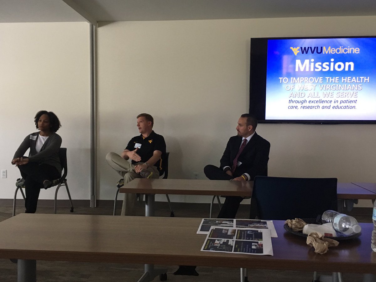 wvheadachedoc's tweet photo. @WVUMedicine docs @DoctorTash Dr Moorehead and Dr Balcik discuss clinic management of #concussion https://t.co/FSyT9Lb6QB