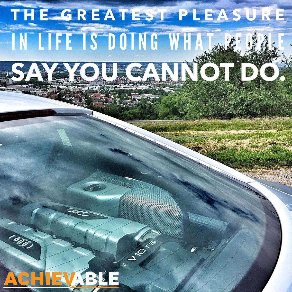 GetAchievable's tweet photo. "The greatest pleasure in life is doing things that people say you cannot do." https://t.co/Fin6BvvmAt