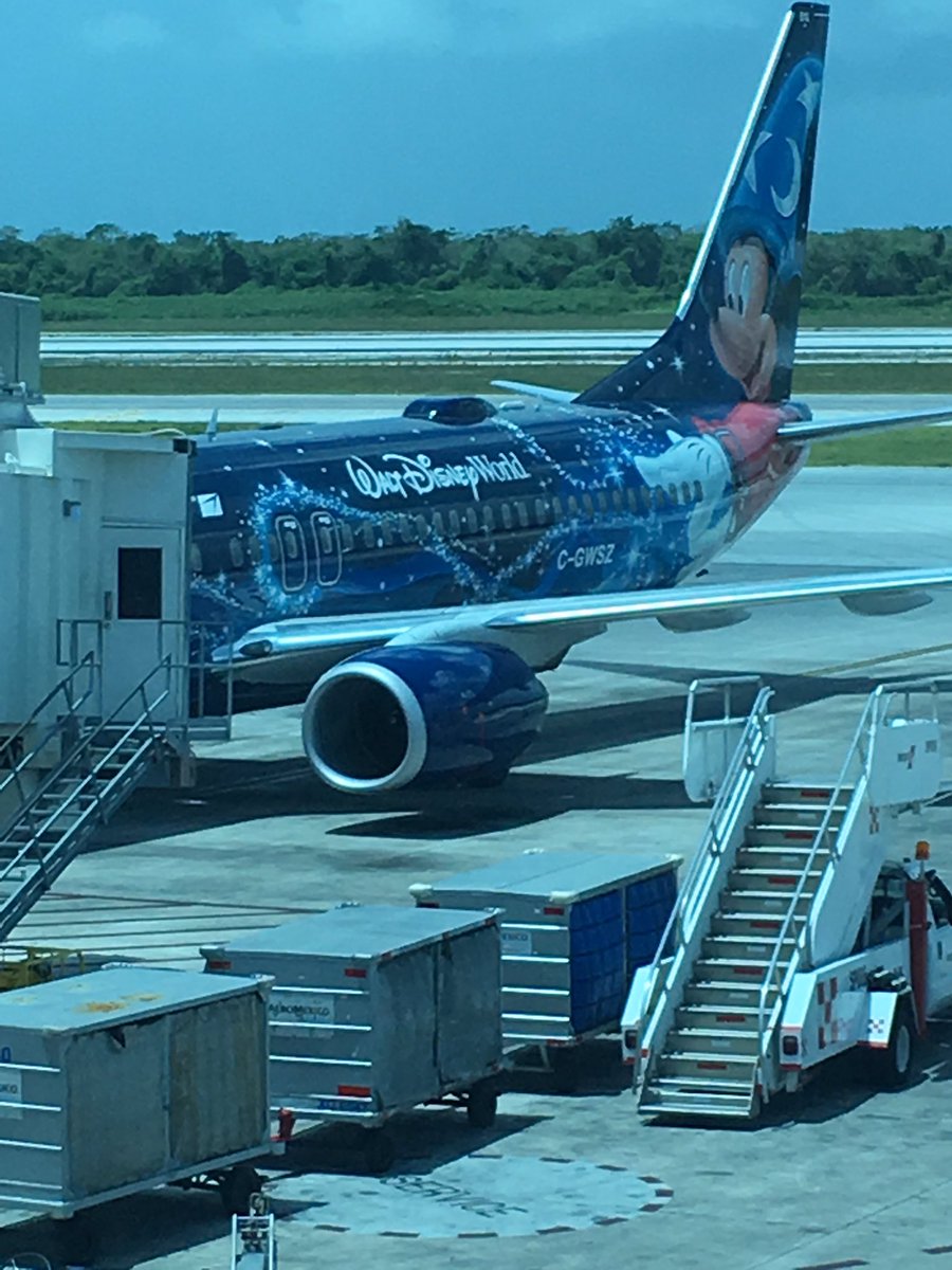 Fuzzy985's tweet photo. Hey @WestJet...does this mean we're stopping @Disneyland on the way back from #Cancun?!?!?! #bestdayever #fuzzymouse https://t.co/QwTYGsOlQe