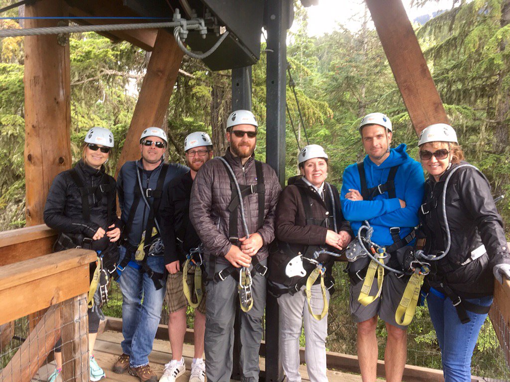 InfinityHomeGrp's tweet photo. #InfinityProperties took on #Whistler thanks to @Ziptrek for an amazing ride through the trees! #InfinityFun #team https://t.co/Di6pdwIHYG