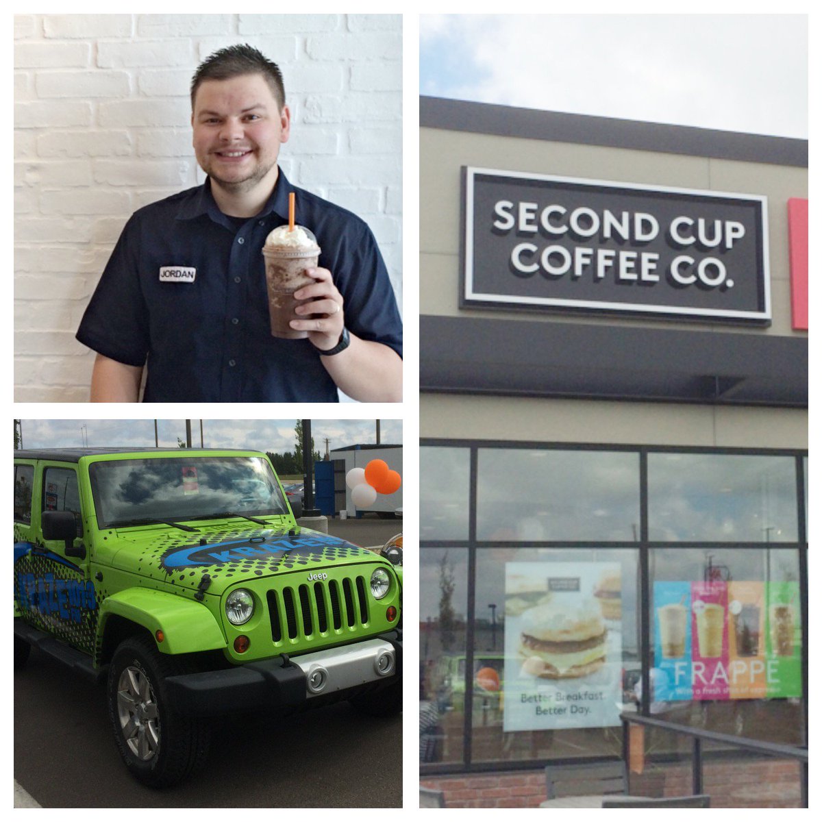 JRadio34's tweet photo. Currently enjoying: new Double-Chocolate Frappe from @secondcup Gasoline Alley. Grand opening on now! @kraze1013 https://t.co/VwrtPw5IZI