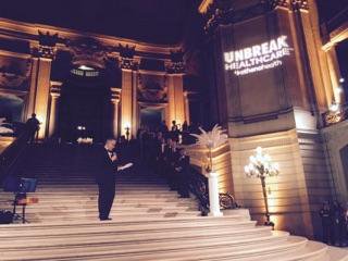 We are at #AAOE2016 having a great time getting to know everyone! Last nights reception was lovely! #NewportMed