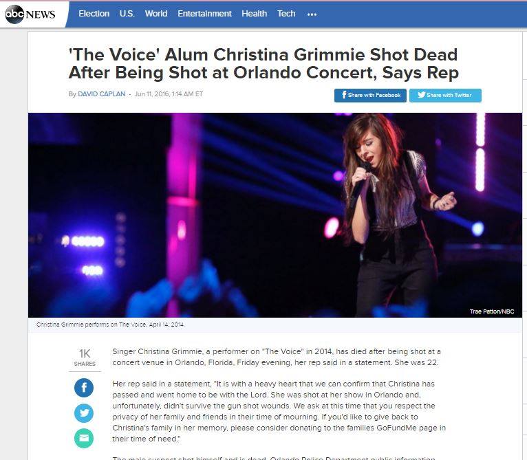 pantip_kratoo's tweet photo. Christina Grimme (Third Place from The Voice Season 6) เสียชีวิตลงด้วยวัย 22 ปี https://t.co/vaUPZxk0kA https://t.co/tdpB0ceOBo