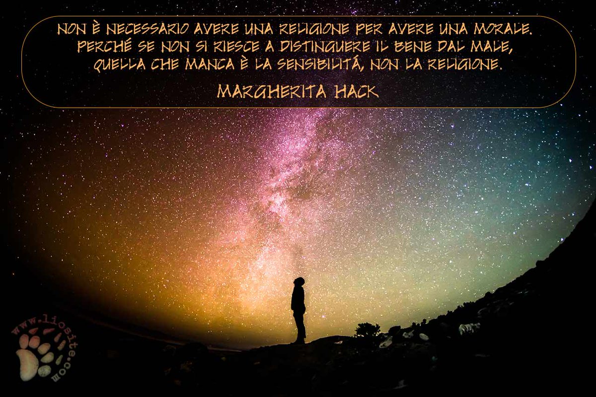 LioEmozionando's tweet photo. Sono assolutamente d'accordo con questa grande donna!
#margheritahack #religione #fede #bene #male #morale #graphtag https://t.co/JY2ifmP6fj