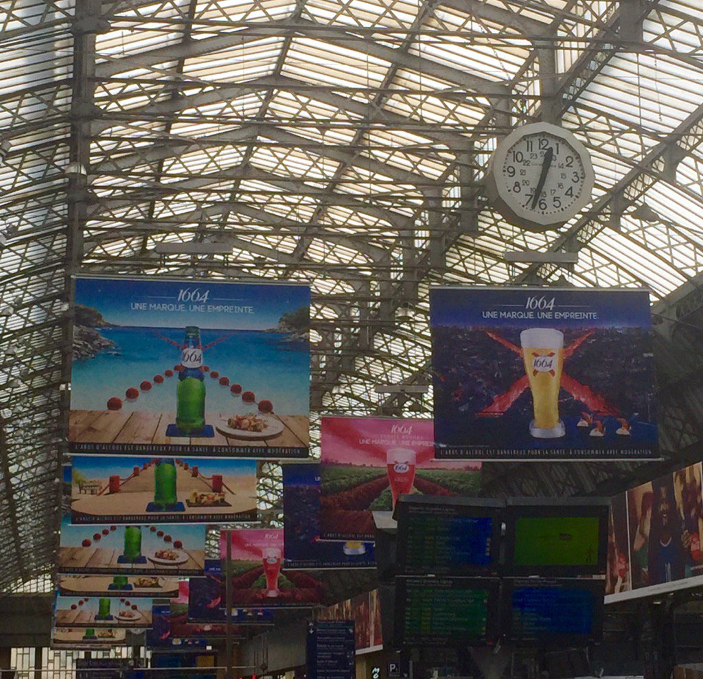 Gare de l'Est 11/06/16. Grosse fierté 👍 @1664france @1664Kronenbourg @BdePostis @herezie  @AndreaStillacci #wiseyes