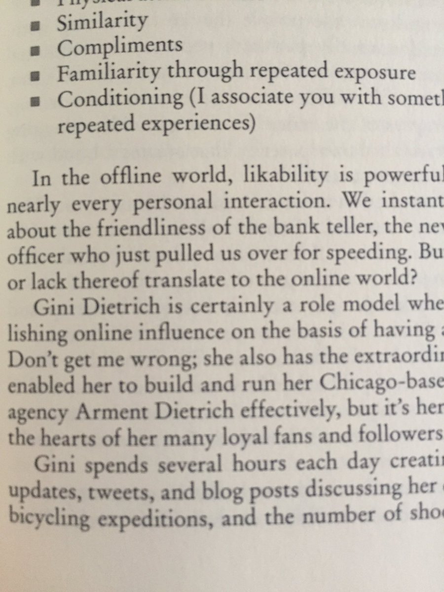 Alicia_Lw's tweet photo. Look who I'm reading about in #ReturnonInfluence this morning- @ginidietrich ;) https://t.co/Gw8nJ2ENRY