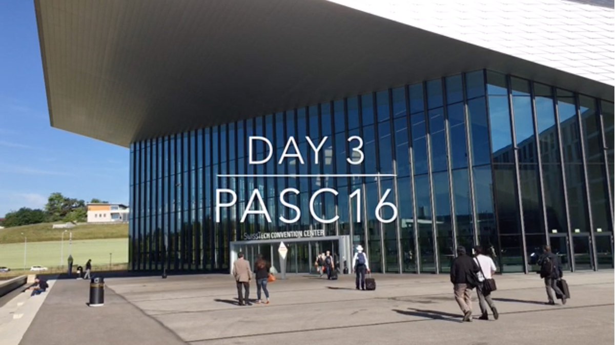 cscsch's tweet photo. The video of the last day of #PASC16 is now online: https://t.co/g5xdlAIUYT Thanks to all participants! https://t.co/wnPWWpnhHm