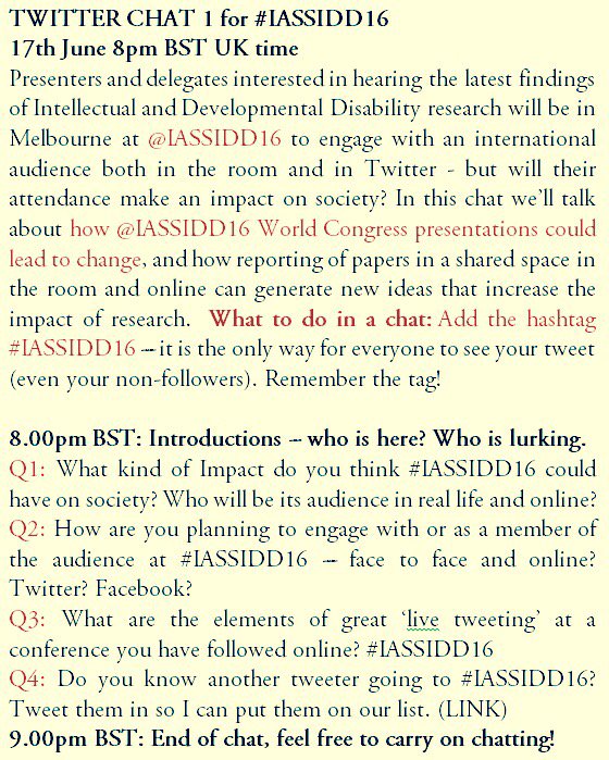iassidd19's tweet photo. Our first Twitter chat is 8pm BST Thurs 16th June! Tag #iassidd16 with help from @NorthwayRuth 💐 see us there (here) https://t.co/3P45Tbtycz
